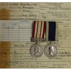 Naval General Service Medal (Clasp - Near East) and Royal Navy Long Service & Good Conduct Medal Pair with Original Certificate of Service - Fleet Chief Writer C.H. Willis, Royal Navy