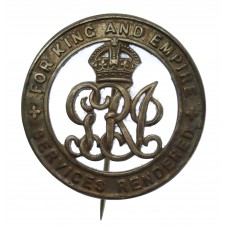 WW1 Silver War Badge (No. B146574) - Pte. E.G. Hunt, Machine Gun Corps