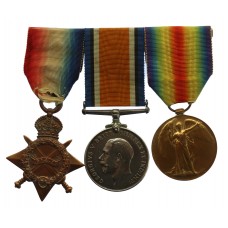 WW1 1914-15 Star Medal Trio - Sto.1. F. Salmon, Royal Navy