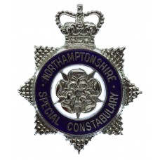 Northamptonshire Special Constabulary Senior Officer's Enamelled Cap Badge - Queen's Crown