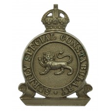 Surrey Special Constabulary Cap Badge - King's Crown
