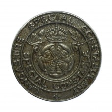 Lancashire Special Constabulary Special Constable Cap Badge - King's Crown