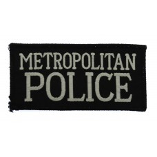 Metropolitan Police Cloth Patch Badge (Black)