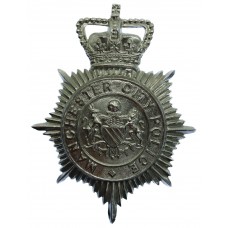 Manchester City Police Helmet Plate - Queen's Crown