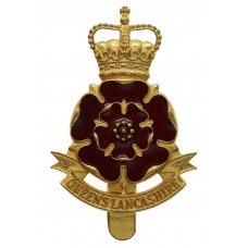 Queen's Lancashire Regiment Enamelled Cap Badge