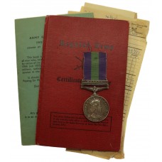General Service Medal (Clasp - Malaya) - Pte. M. Davis, Royal Lincolnshire Regiment
