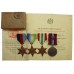 WW2 Mentioned in Despatches Medal Group of Four with MID Certificate & Box of Issue - Temp. Convoy Yeoman of Signals D.M. Welsh, Royal Navy