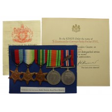 WW2 Mentioned in Despatches Medal Group of Five with Original MID Certificate - Temp. Lieutenant I.L.P. Sinclair, Royal Naval Reserve
