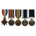 WW1 1914-15 Star Trio, RN Long Service & Good Conduct Medal and Royal Marine Meritorious Service Medal Group of Five - Quarter Master Sergeant W.L. Watts, Royal Marines