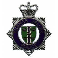 Thames Valley Police Enamelled Cap Badge - Queen's Crown