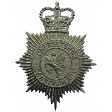 Somersetshire Constabulary Noddy Bike Helmet Plate - Queen's Crow