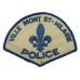 Canadian Ville Mont St-Hilaire Quebec Police Cloth Patch Badge