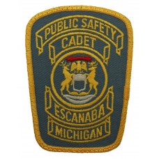 United States Escanaba Michigan Public Safety Cadet Cloth Patch Badge