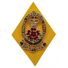 Queen's Lancashire Regiment Anodised (Staybrite) Cap Badge