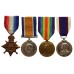 WW1 1914-15 Star Trio and RFR Long Service & Good Conduct Medal Group of Four - Sto.1.Cl. T.W. Malone, Royal Navy & Royal Fleet Reserve