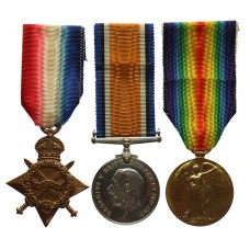 WW1 1914-15 Star Medal Trio - Probationary Flight Officer C.W.D. Outred, Royal Naval Air Service (formerly Able Seaman, RNVR)
