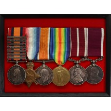 QSA (7 Clasps), WW1 1914-15 Star Trio, MSM and Long Service & Good Conduct Medal Group of Six - R.Q.M.Sgt. B.C. Reynolds, Middlesex Regiment & K.S.L.I.