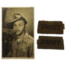 Pair of Royal West African Frontier Force RWAFF WW2 Cloth Slip on
