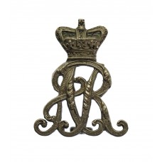 Queen's Own Oxfordshire Hussars Officer's Silver Plated Collar Badge