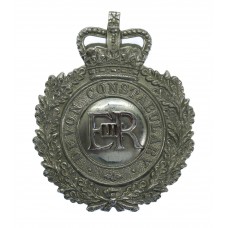 Devon Constabulary Wreath Helmet Plate - Queen's Crown