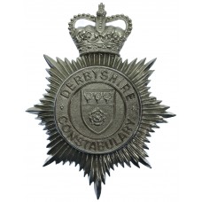 Derbyshire Constabulary Helmet Plate - Queen's Crown