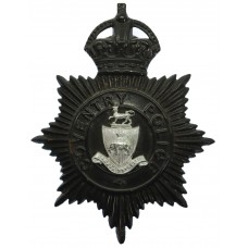 Coventry Police Black Helmet Plate - King's Crown