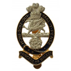 Princess of Wales's Royal Regiment Enamelled Cap Badge