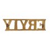 East Riding of Yorkshire Imperial Yeomanry (E.R.Y.I.Y.) Shoulder Title