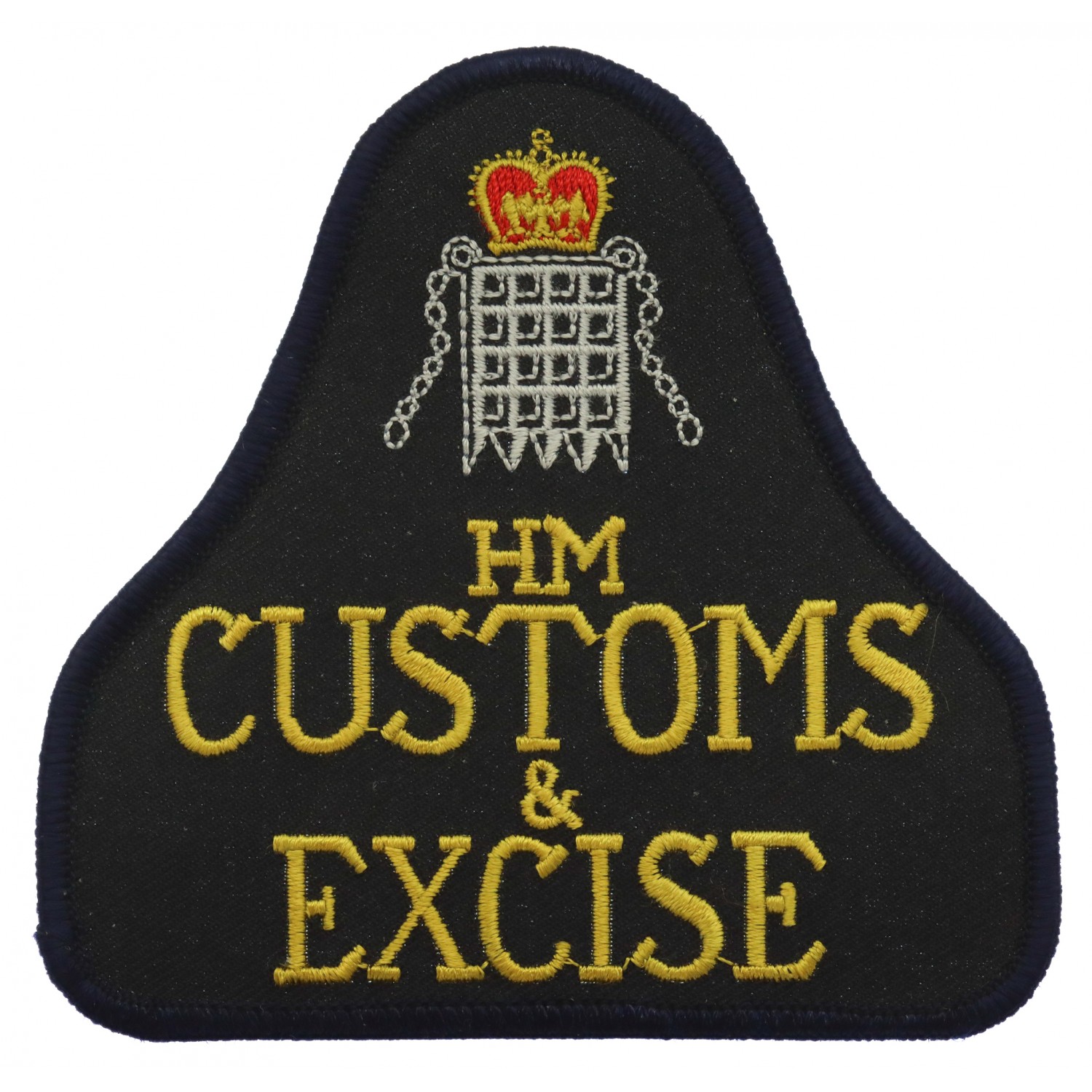 HM Customs Excise Cloth Bell Patch Badge