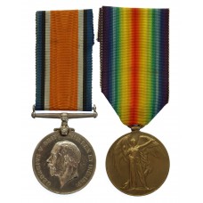 WW1 British War & Victory Medal Pair - Spr. J. Western, Royal Engineers