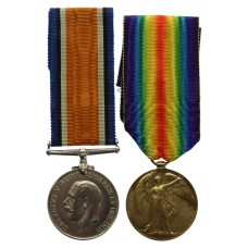 WW1 British War & Victory Medal Pair - Pte. J. MacLean, Seaforth Highlanders