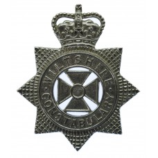 Wiltshire Constabulary Small Star Helmet Plate/Cap Badge - Queen'