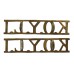 Pair of King's Own Yorkshire Light Infantry (K.O.Y.L.I.) Shoulder Titles