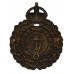 Isle of Wight Police Wreath Helmet Plate - King's Crown