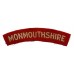 Monmouthshire Regiment (MONMOUTHSHIRE) Cloth Shoulder Title