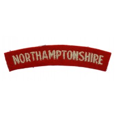 Northamptonshire Regiment (NORTHAMPTONSHIRE) Cloth Shoulder Title