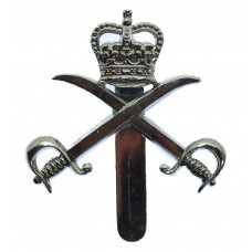 Army Physical Training Corps (A.P.T.C.) Chrome Cap Badge - Queen'