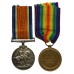 WW1 British War & Victory Medal Pair - Pte. G. Russell, Army Veterinary Corps