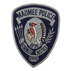 United States Maumee Police Ohio Cloth Patch Badge