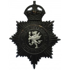 Somersetshire Constabulary Night Helmet Plate - King's Crown