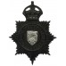 Gwynedd Constabulary Black Helmet Plate - King's Crown