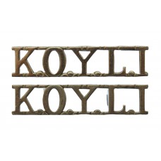 Pair of King's Own Yorkshire Light Infantry (K.O.Y.L.I.) Chrome S