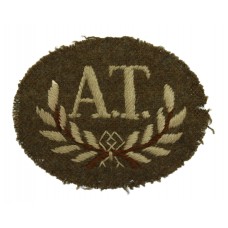 British Army Anti-Tank Gun Layer (A.T.) Cloth Proficiency Arm Bad