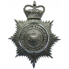 County Borough of Barrow-in-Furness Police Helmet Plate - Queen's