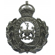 Newcastle-Upon-Tyne City Police Chrome Wreath Helmet Plate - King