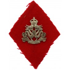 Hong Kong Regiment Officer's Small Silver Mess Dress Cap Badge (P