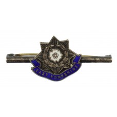 East Yorkshire Regiment Silver & Enamel Sweetheart Brooch/Tie