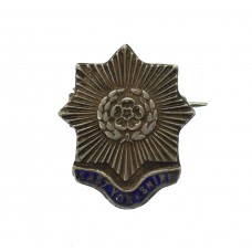 East Yorkshire Regiment Sterling Silver & Enamel Sweetheart B