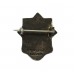 East Yorkshire Regiment Sterling Silver & Enamel Sweetheart Brooch