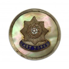 East Yorkshire Regiment Mother of Pearl & Silver Rim Sweethea
